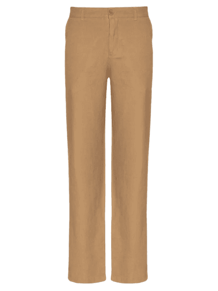 Calça Masculina Alfaiataria Fluid Linen Marrom Osklen