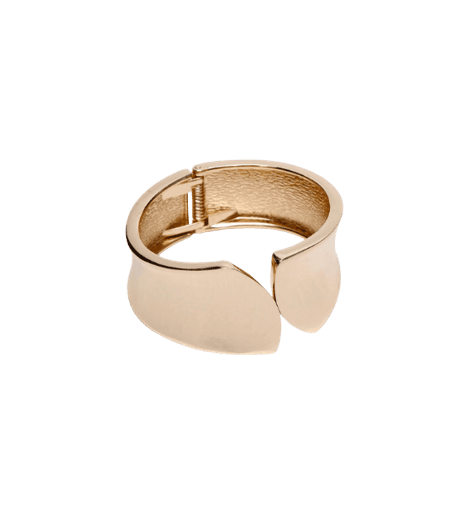 bracelete arredondado dourado