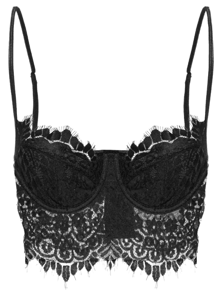 Top Feminino Em Renda Preto Market 33