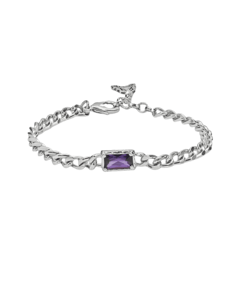 Pulseira Feel Luma Roxo Prateado