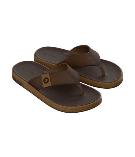 Chinelo de Tiras Largas com Texturas