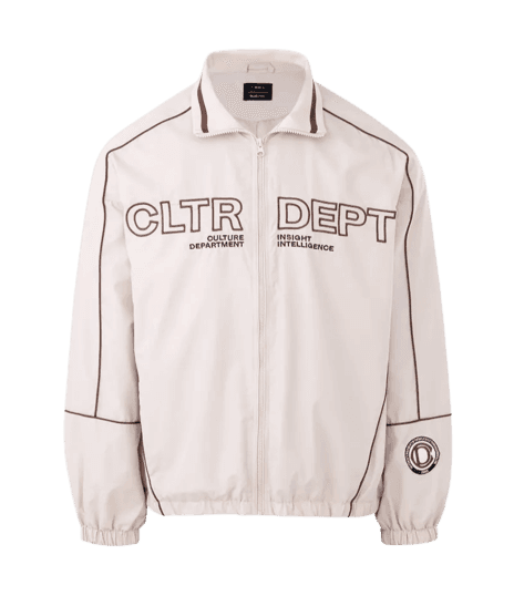 Jaqueta Masculina em Tecido Tecnológico com Estampa Frontal