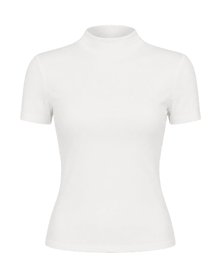 blusa básica de golinha alta