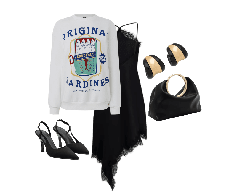 Look Dramático para Festa com amigos