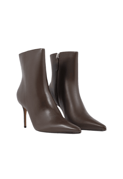Bota Mikki Casual Couro Marrom