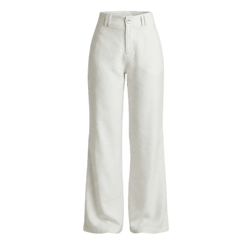 Calça Feminina Alfaiataria Girl Boss Planet Girls Branco