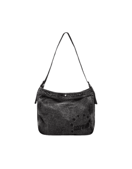 Bolsa denim bordada