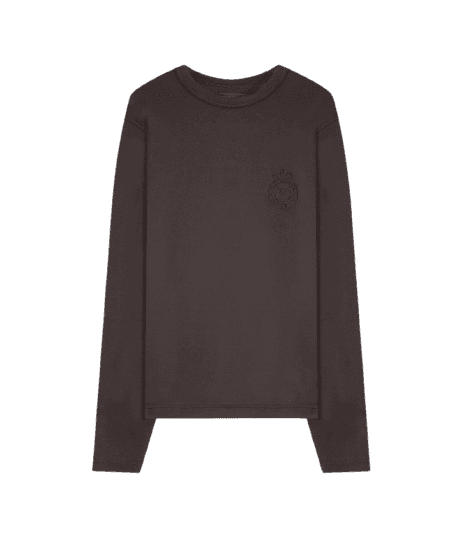 Blusa Moletom Careca S/ Felpa Dark Brown