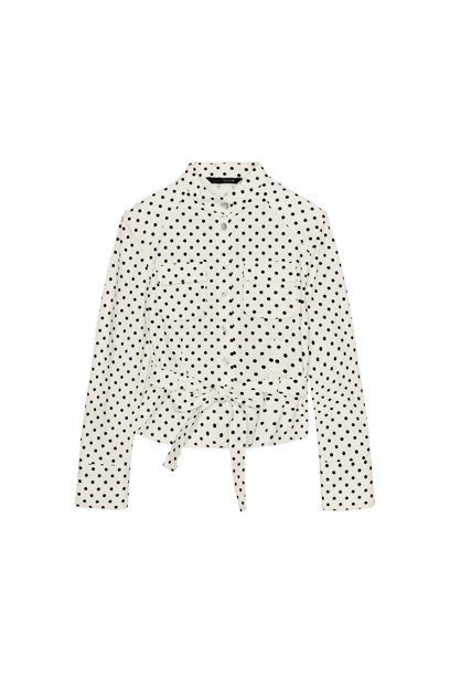JAQUETA TIPO CAMISA DE BOLINHAS