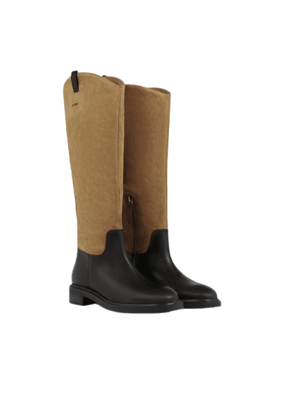 Bota Lisa Cano Longo Camurça Preta - Schutz
