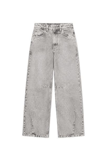 Calca Jeans Baggy Marmorizado Pences