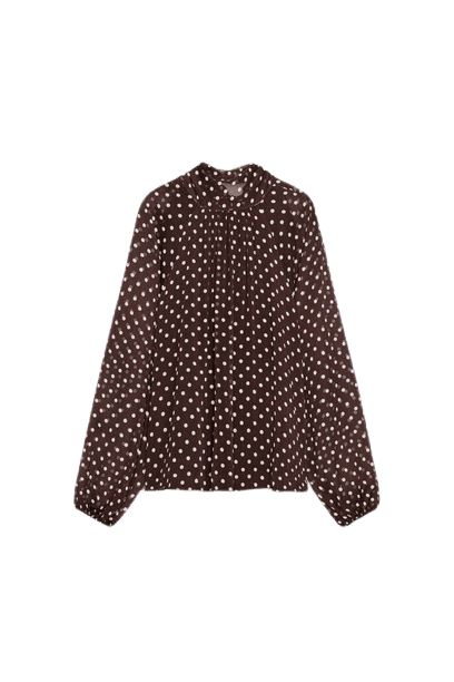 Blusa Estampada de Bolinhas