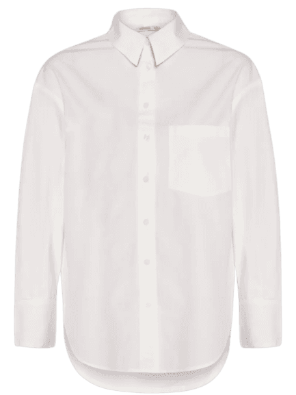 Camisa Feminina Manga Longa Off White Hering