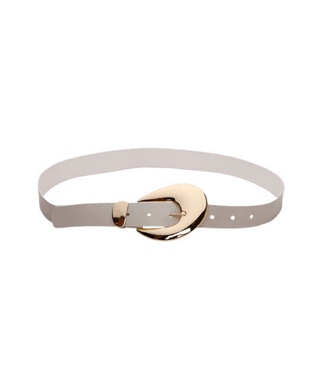 Cinto Feminino Maxi Fivela Off White