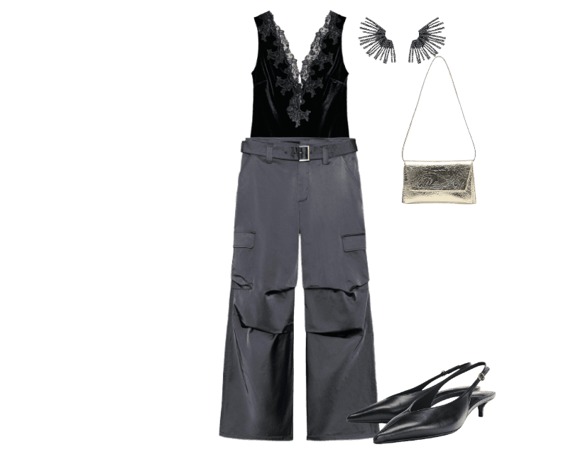 Look Dramático para Festa com amigos