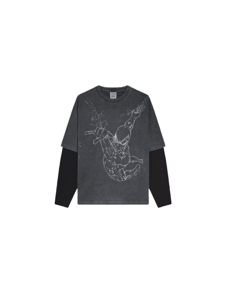 Camiseta homem-aranha manga comprida