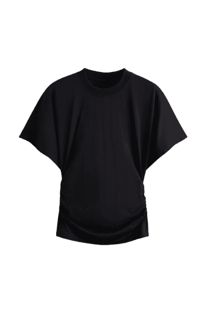 Blusa de mangas morcego em algodão pima