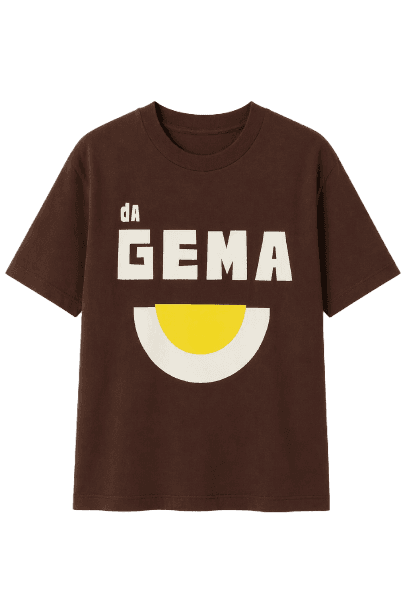 T-Shirt Fit Da Gema Marrom