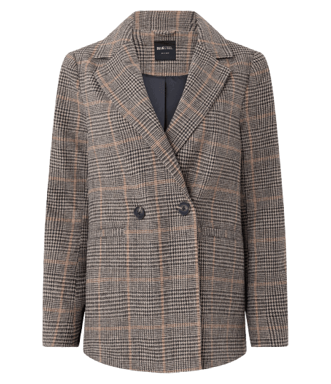 Blazer Alfaiatado Xadrez com Abotoamento Duplo