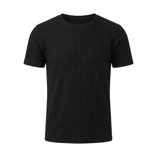 Camiseta Masculina Malha de Algodão Preta