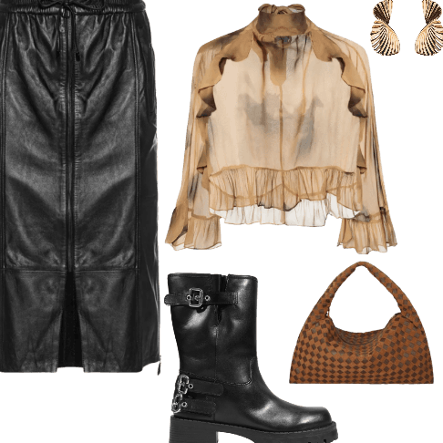 Look Dramático para Festa com amigos