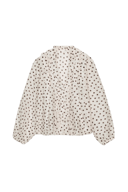 BLUSA COM BABADO