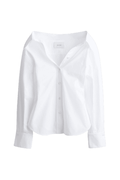 Camisa justa em algodão