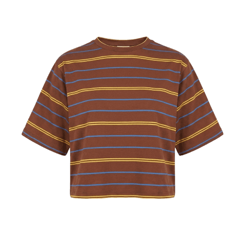 T-Shirt Fio Tinto Marrom