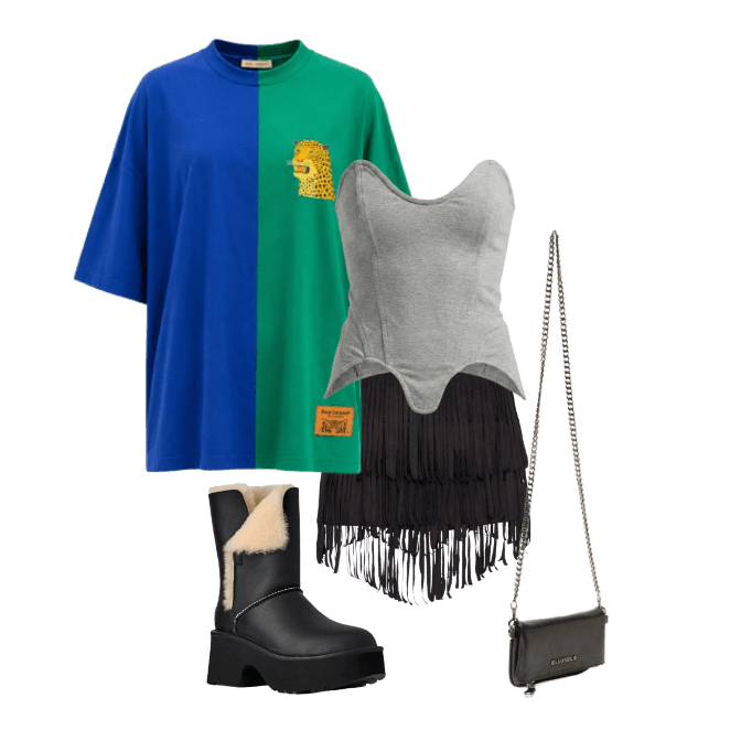 Look Dramático para Festa com amigos