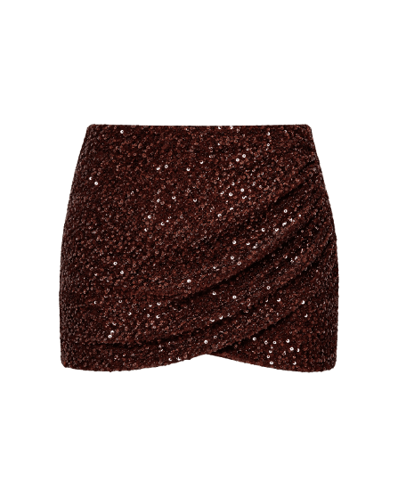 SHORTS SAIA DIANA MARROM