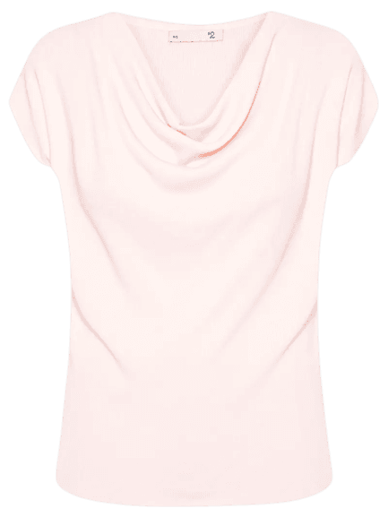 Blusa Feminina Decote Degagê Em Tricot Rosa '2Essential