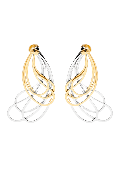 Brinco Dream Prateado Dourado