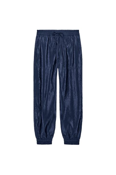CALÇA ACETINADA COM PUNHO