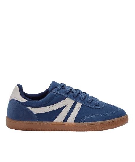 tênis bossa casual com recortes azul