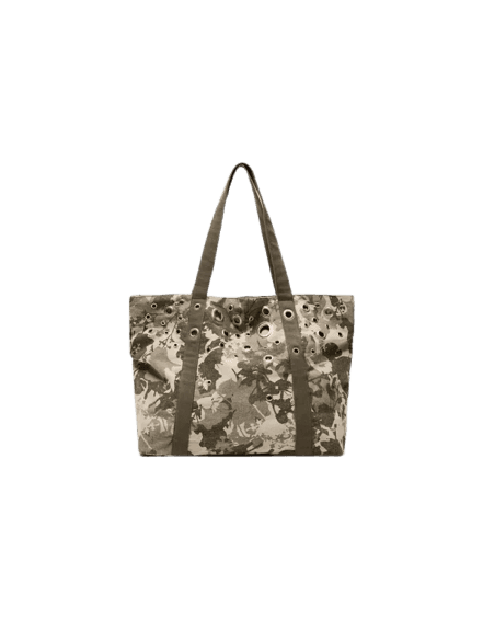 Bolsa tote bag com ilhoses
