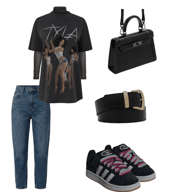 Look Dramático para Festa com amigos