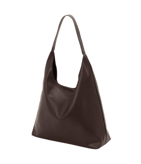 Bolsa Hobo Grande em PU com Alça Longa