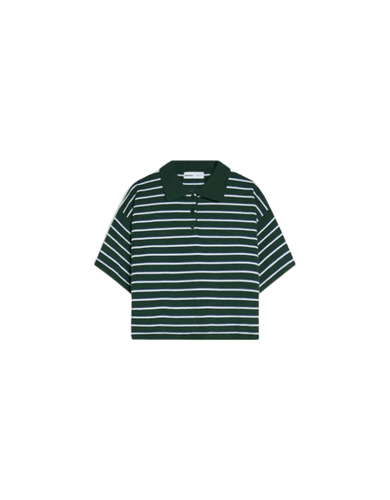 Suéter gola polo listrado