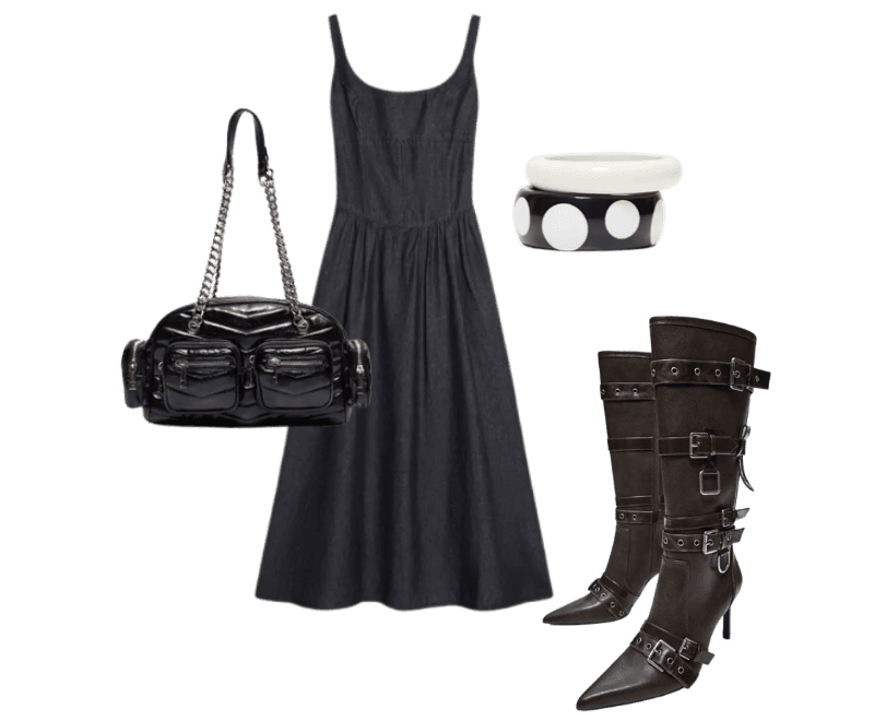 Look Dramático para Festa com amigos