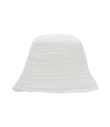 Chapéu Bucket Crochê Branco