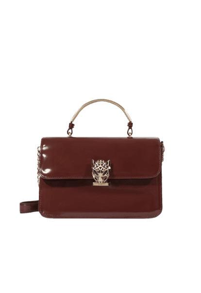 Bolsa Satchel Leoness Média Couro Vermelha