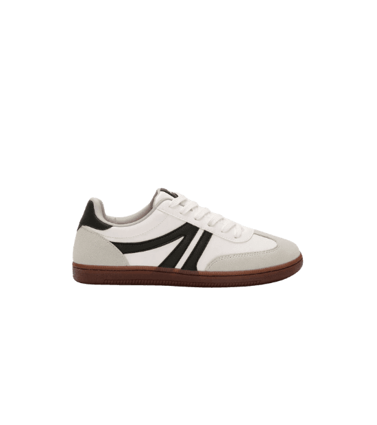 tênis bossa com recortes bicolor ace branco