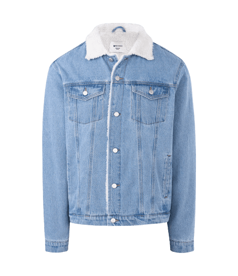 Jaqueta Jeans com Forro Sherpa