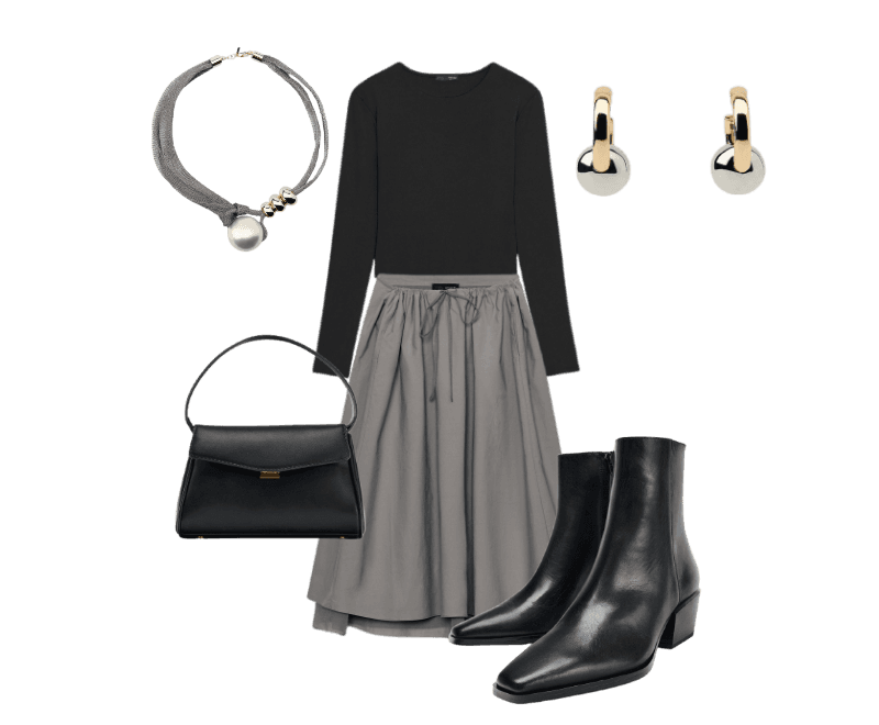 Look Dramático para Festa com amigos