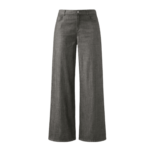 Calça Jeans Pantalona Ultralight - Cinza