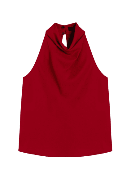 Blusa Toquio High Collar Vermelho