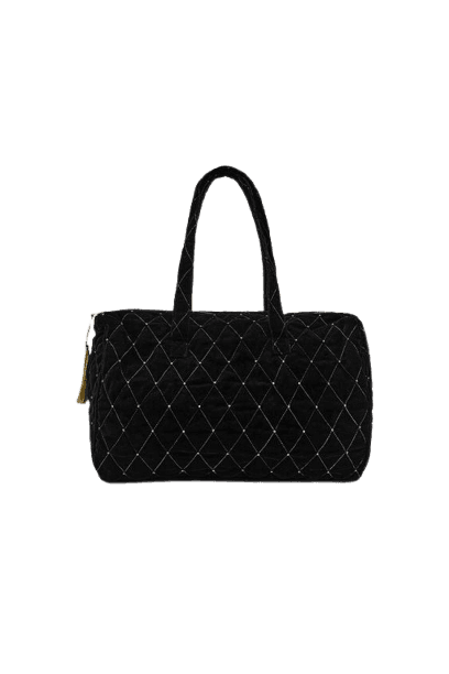Bolsa Acolchoada de Veludo com Brilhos