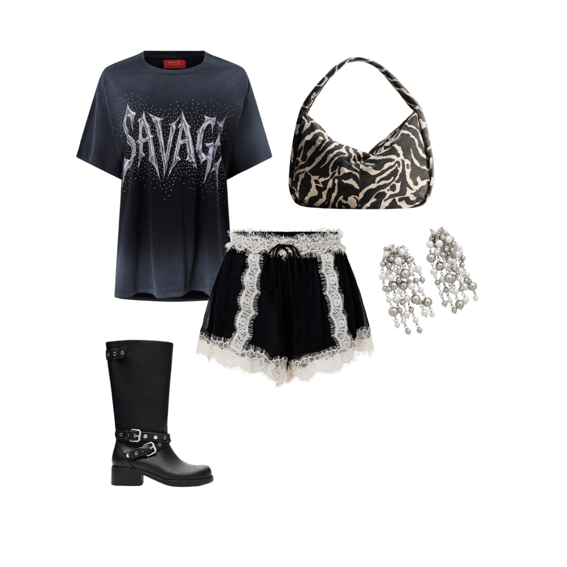 Look Dramático para Festa com amigos