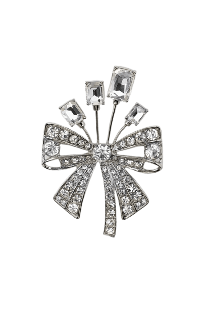 Broche Laço com Brilhos