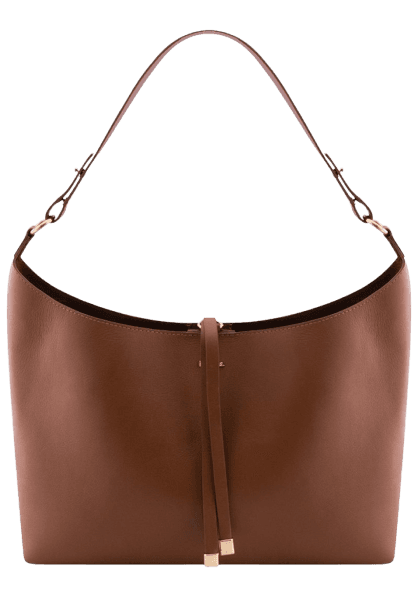 Bolsa Grande em Couro com Alça Média